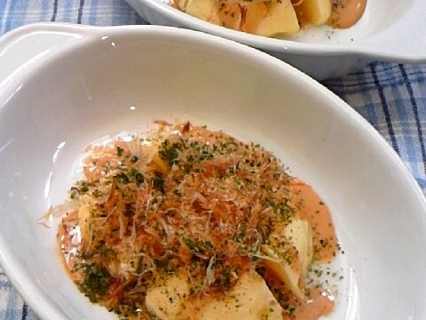 美味しい！じゃが芋だけで簡単！たこ焼きポテト♪